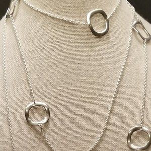 IPPOLITA Sterling Silver Wavy Circle Necklace